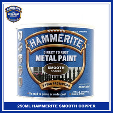 Hammerite 250ML Smooth / HAMMERED / SATIN Direct Rust Metal Paint - ALL COLOURS