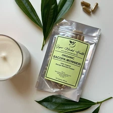 Bacopa Monnieri | Organic | Brahmi Stress-Reducer Memory-Booster Mental-Focus