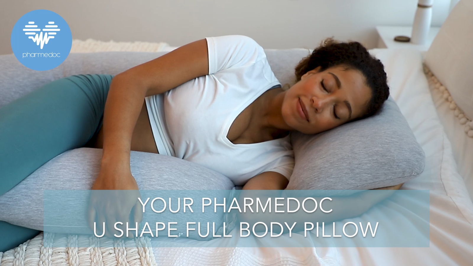 Pharmedoc Pregnancy Pillow, UShape Full Body Pillow and Maternity