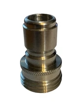 Stainless Steel Quick Connect Coupler, 3/4 Garden Hose Male X 1/2 Socket