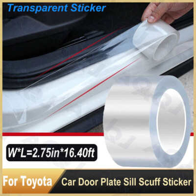 7CM*5M Clear Fiber Car Sticker Door Sill Scuff Anti Scratch Tape Protection Film