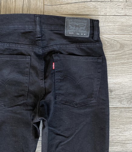 Levis 511 Slim Jeans Boys 16 Regular Black Denim Jean - Picture 5 of 5