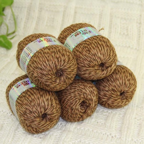 Sale 5BallsX50g Warm Pure Cashmere Yarn Hand Crocheted Blankets Knit Wool 39