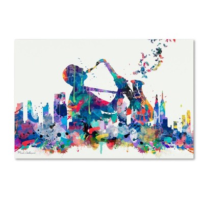 Ashkenazi 'New York Mark 9' Canvas Art, 22x32