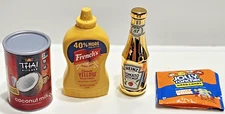 Five Surprise Mini Brands GOLD Heinz Ketchup Lot of 4 Mustard Jolly Rancher Milk