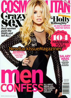 UK Cosmopolitan 4/12,Holly Willoughgy,Jessie Ann,Abi Fox,April 2012,NEW