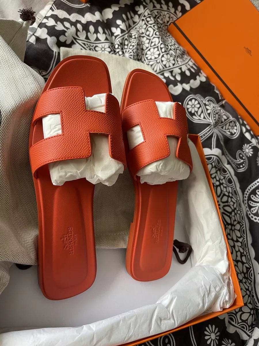 Hermes oran sandals clearance orange