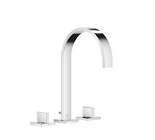 Dornbracht 20715782-080010 MEM Three-Hole Lavatory Mixer With Drain - Platinum