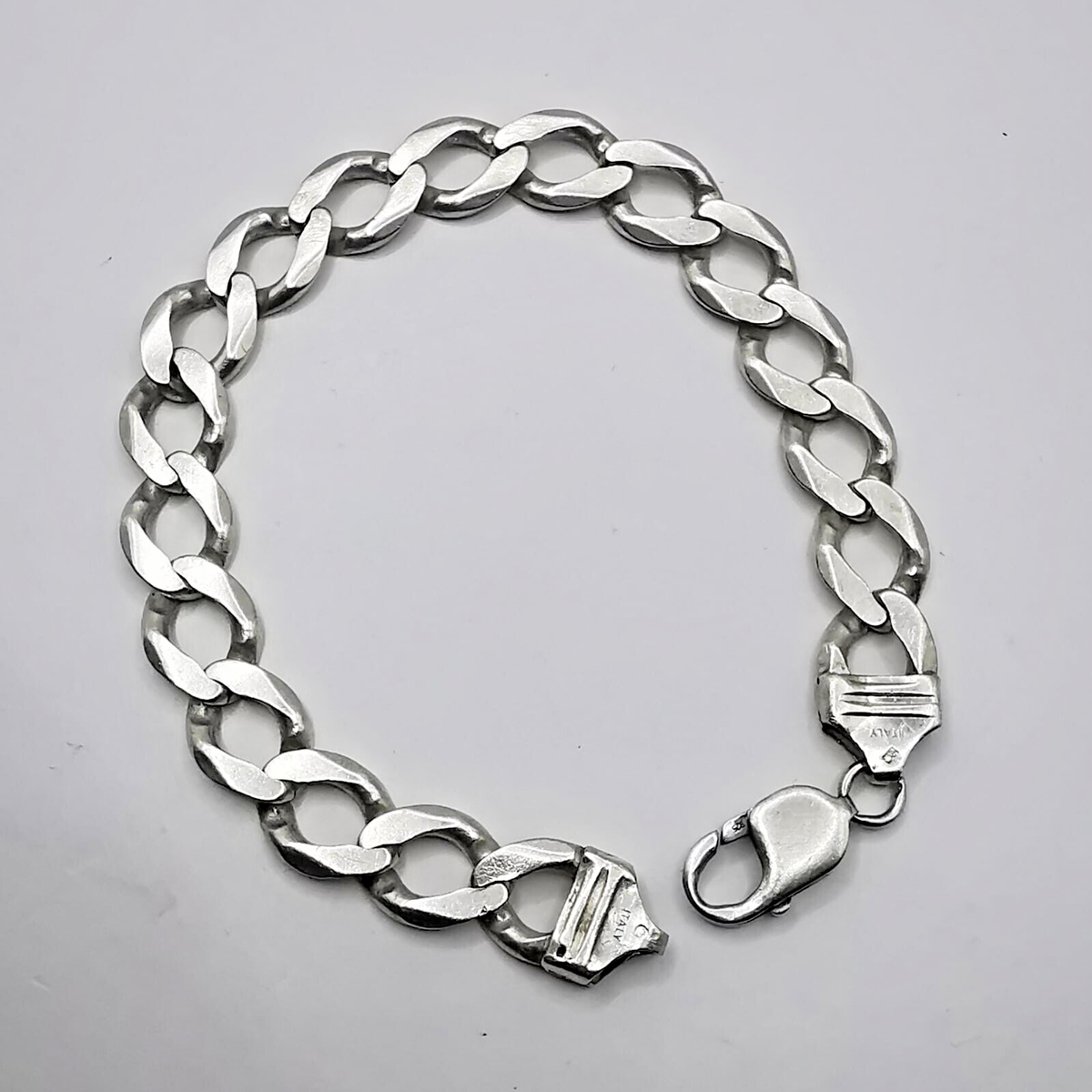 Vintage Unusual Massive 925 Sterling Silver Bracelet , Men's