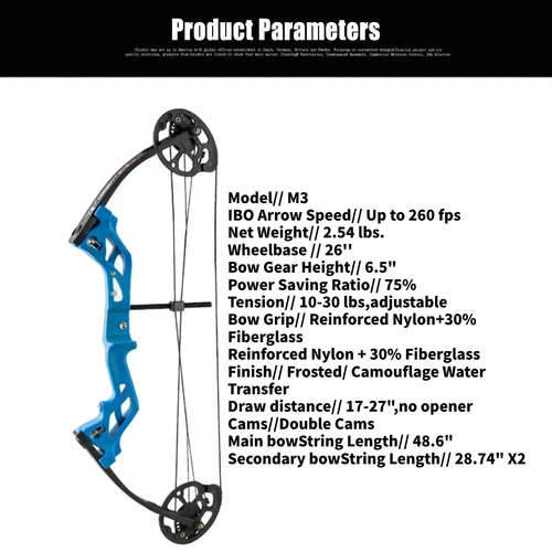 Junior 10-30LBS Compound Bow and Arrows Set Archery Target Right Hand Youth Kids - Picture 5 of 26
