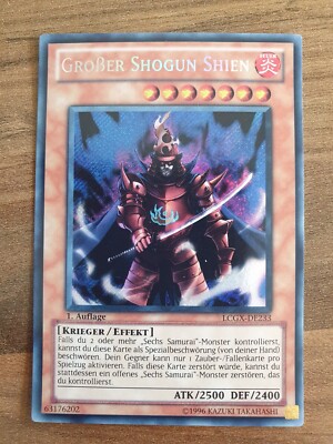 Yu-Gi-Oh! LCGX-DE233 Großer Shogun Shien Secret Rare NM 1st Ed