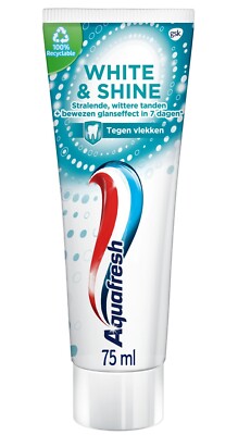 61,78 /L - 6er Pack Aquafresh Zahnpasta - White & Shine - 75ml