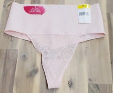 Women S Maidenform DM0049 Tame Your Tummy Lace Thong Pink Pirouette Medium