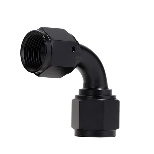 LokoCar Swivel Coupler Union Fitting Adapter 10AN to 10AN Female 90 Degree Black - Picture 8 of 13