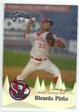 2016 Reading Fightin' Phils Holiday set Ricardo Pinto