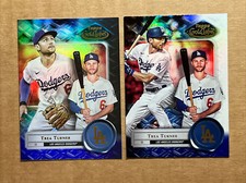 Trea Turner 2022 Topps Gold Label Class 1 Black & Class 2 Base Baseball Cards.