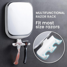 Espejo De Ducha Antivaho Para Afeitarse, Sin Taladros, Impermeable Y Resistente