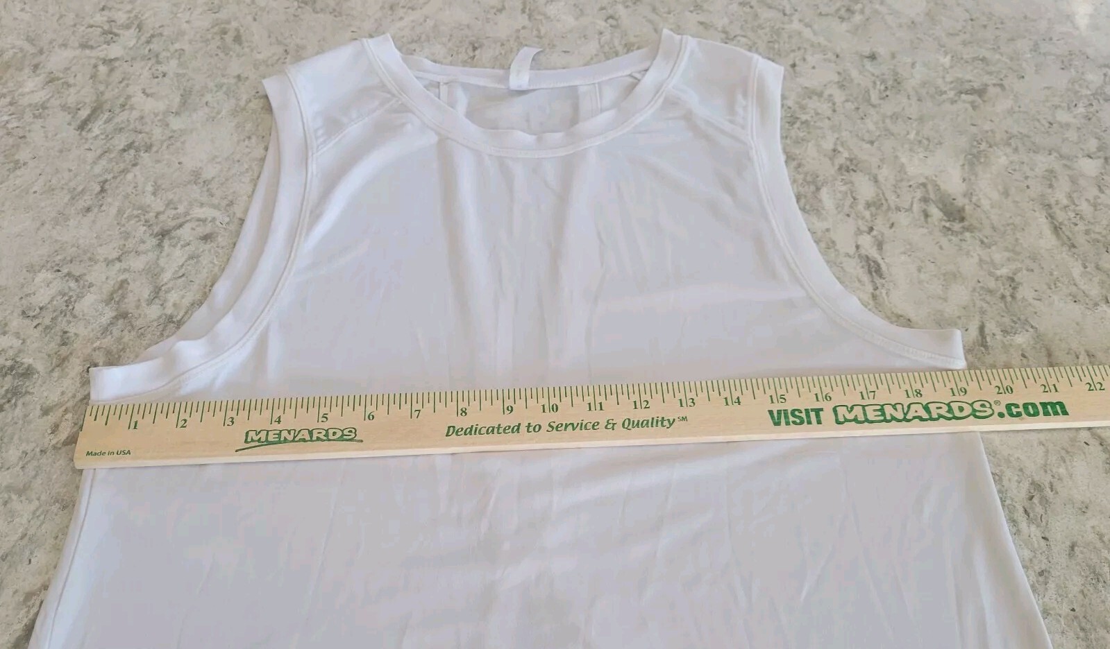 Fabletics White Workout Activewear Sleeveless Tan… - image 6