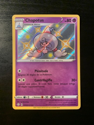 Carte Pokémon : Chapotus SV055/SV122 Destinées Radieuses Française NEUF