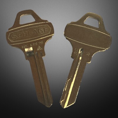 2 SCHLAGE Everest C145 Key Blank Keys