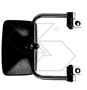 Specchietto Retrovisore Per Carrello Elevatore - 23.5x13.5cm, Girevole 360&deg;, Per Auto E Camion