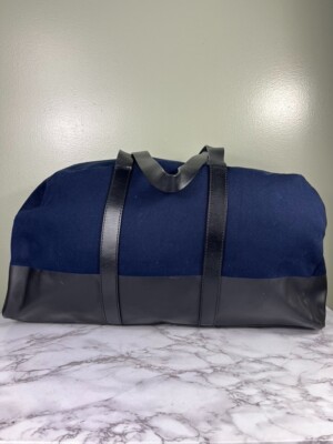 Everlane Twill Weekender Duffle Bag Navy/Back