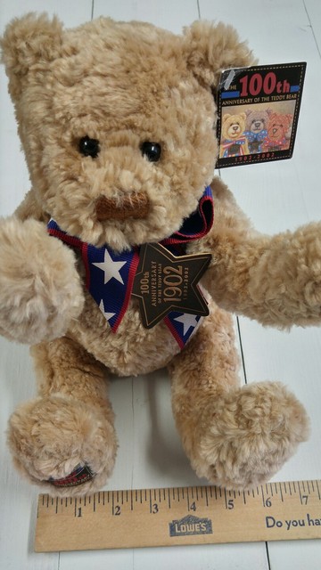 WISH BEAR 100 Year Anniversary The Teddy Bear PLUSH TEDDY BEAR 2002 Soft | eBay
