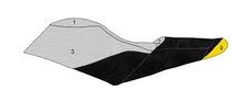 Custom Seadoo 2012-2017 RXP-X Seat Cover Blacktip SILVER BLACK yellow 260 300