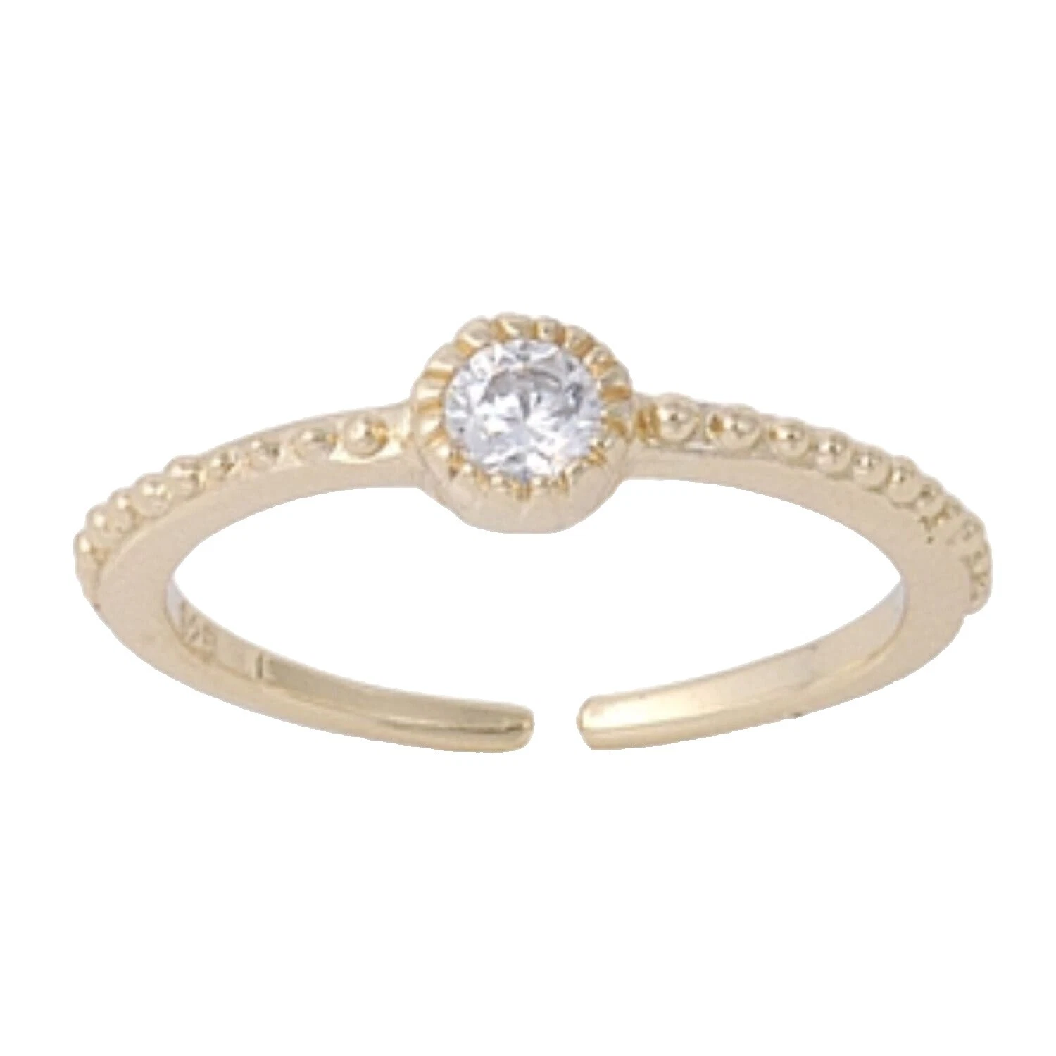 Simulated Cubic Zirconia Fashion Toe Rings