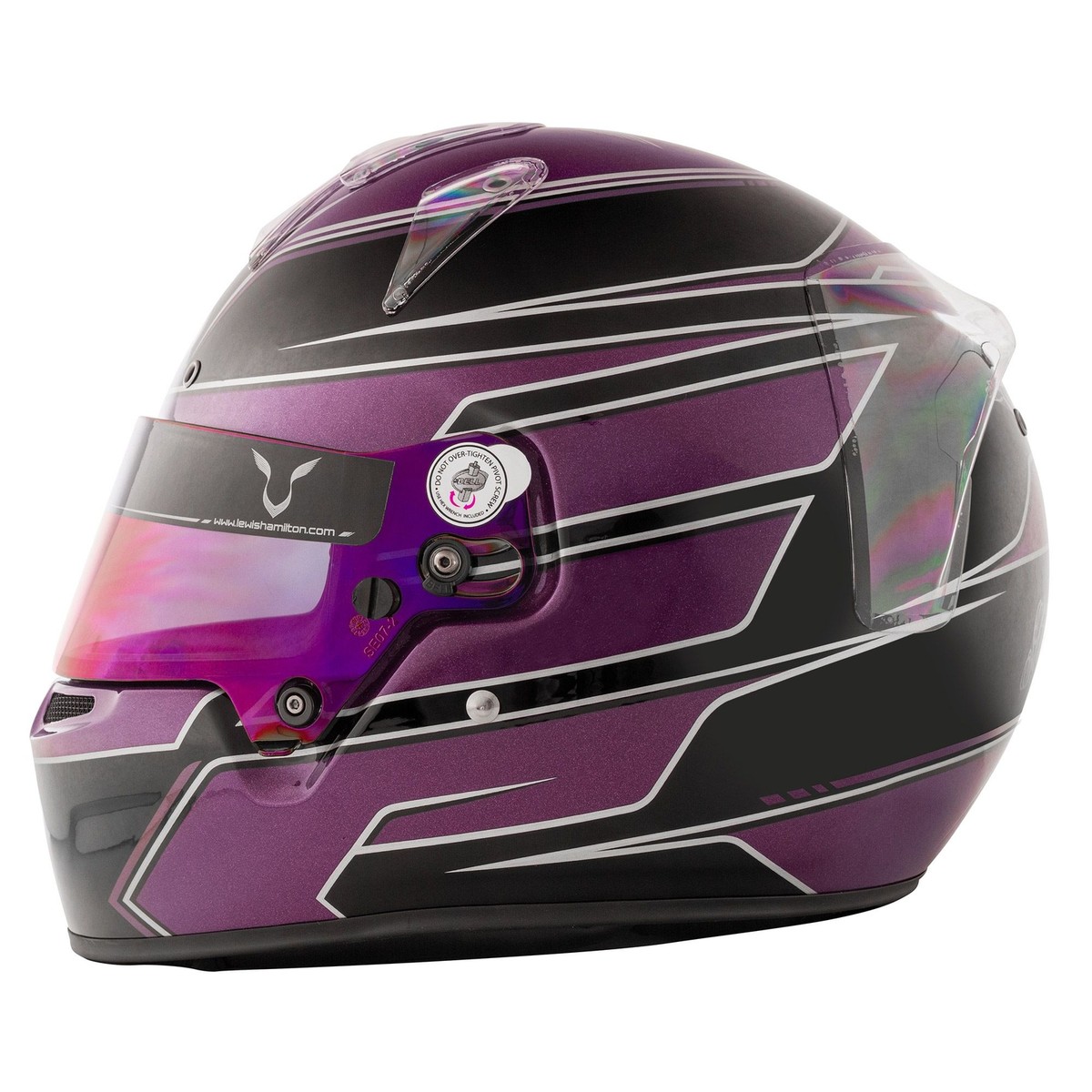 bell charger helmet purple Bell KC7-CMR Kart Helmet, Lewis Hamilton Signature Series Black / Purple