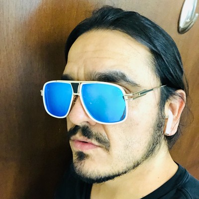 Lentes De Sol Gafas Para Hombres Mujeres Grande Nuevo Sunglasses Blue Lens 2023