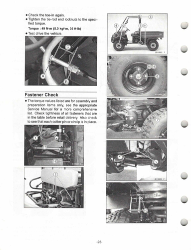 Original Suzuki nuevo UTV manual de servicio/ensamblaje 2005 QUV 620/QUV620F - Imagen 4 de 4