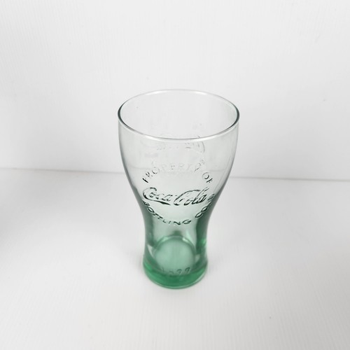 Collectable ~ Coca Cola Glass ~PROPERTY OF COCA COLA - 1899~Green~Macca's AS NEW - Picture 2 of 5