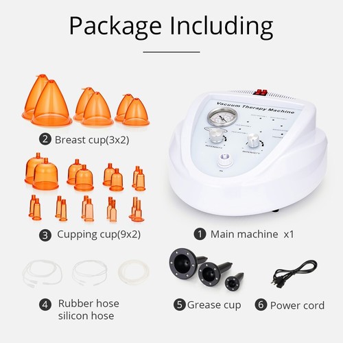Máquina de belleza masaje corporal levantamiento de senos 150 ml terapia al vacío aumento de glúteos - Imagen 6 de 12