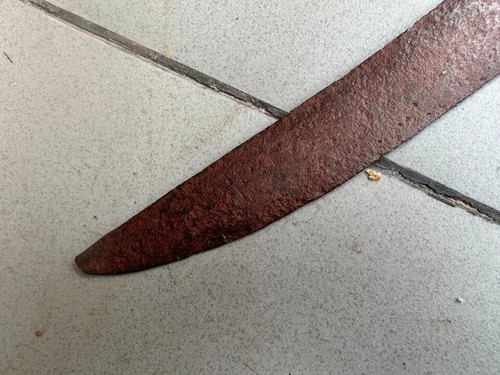 1800's Ancient Steel Hand Forged Mughal Dagger Sword Dagger 16'' Pesh Kabz - Picture 3 of 5