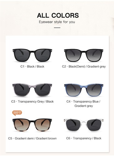 GERY JACK Unisex Fashion Retro Polarized Glasses Sunshade Sunglasses GJ22001 - Picture 5 of 12