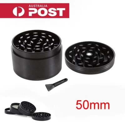 50mm 4-Layer Metal Alloy Herb Tobacco Grinder Hand Muller Smoke Crusher Spice - image 1 of 4