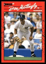 Don Mattingly 1990 Donruss #190 Yankees MLB READ FREE SHIPPING AutographDen