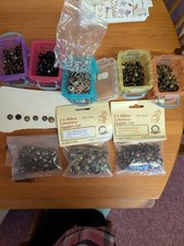 Decorative Upholstery Tacks and Picture Hanging D Rings. New Unused