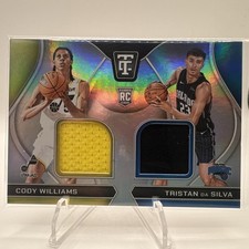 Cody Williams Tristan Da Silva 2024-25 Totally Certified Dual Jersey #RDS-CWT RC