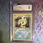 Pokemon CGC 8 Gyarados 007/130 Base Set 2 Holo Rare 2000 English