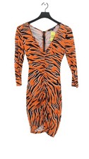 French Connection Bodycon Midi Dress UK8 in Orange