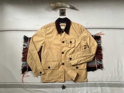 Levi's Jagdjacke S-M Vintage 2012 hellbraun Kordelkragen Wilderer Taschen selten 42''