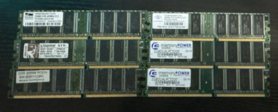 Ddr ram various brands and sizes