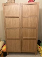 Habitat Radius Oak 2 Door Double Freestanding Wardrobe bought May 2024