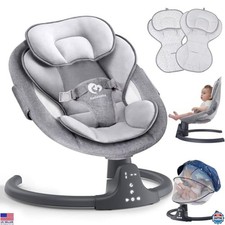Bluetooth Baby Swing - Portable, 3 Positions, 5 Speeds, 10 Melodies, Remote