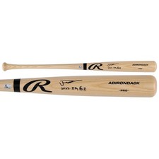 Justin Crawford Phillies Signed Rawlings Pro Blonde Bat w/2022 17th Pick Insc