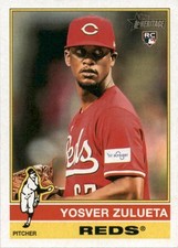 2025 Topps Heritage Yosver Zulueta #132 Cincinnati Reds