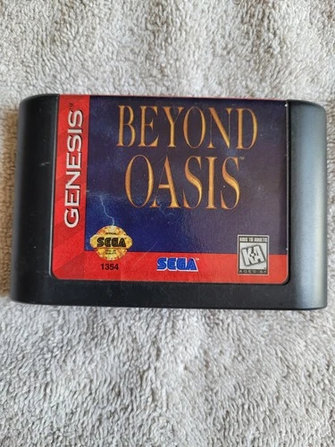 Beyond Oasis (Sega Genesis, 1995) Authentic Game Cartridge Cart, Untested