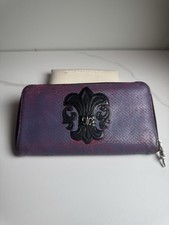 Chrome Hearts Rec F Fleur Zip Wallet